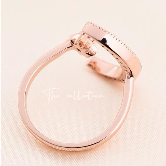 ROSE G CRESCENT MOON&STAR RING IN STERLING SILVER - Picture 3 of 4